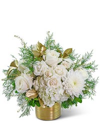 Golden Winter Elegance from Brennan's Florist and Fine Gifts in Jersey City